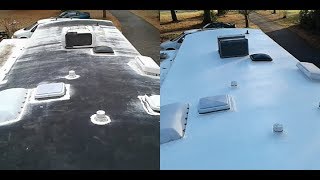 How to Repair and Seal a Rubber RV Roof - 1998 Bounder Motor Home