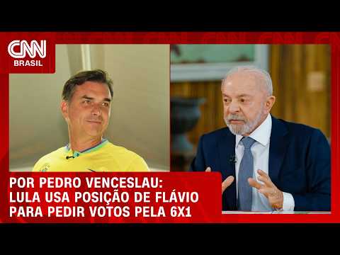 Campanha de Lula usa posição de Flávio ao fim da 6×1 para pedir votos | CNN 360°