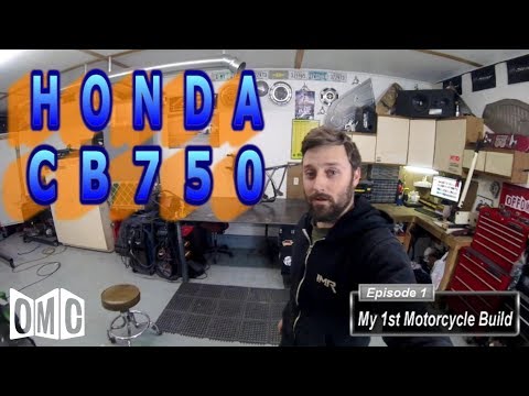 My 1st Motorcycle Build (E1) - 1979 Honda CB750 cafe racer (frame work)
