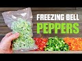 How to Freeze Bell Peppers - Preserving Raw Peppers by Freezing (without blanching)