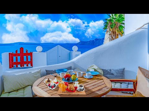 Santorini Seaside Cafe Music - Wake up in Santorini with Cafe Sounds, Jazz Music for Good Mood