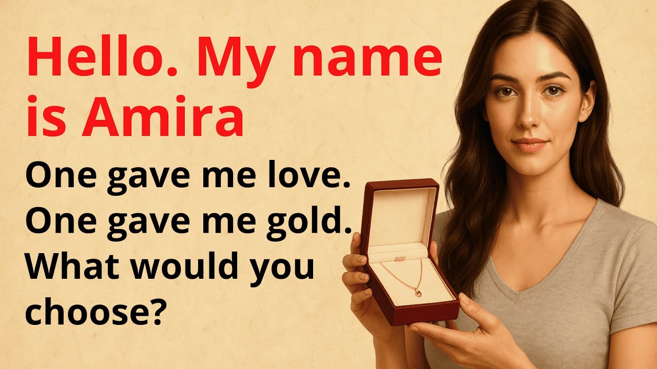 Slow English: Gold or Love? She Chose | Emotional Story in English