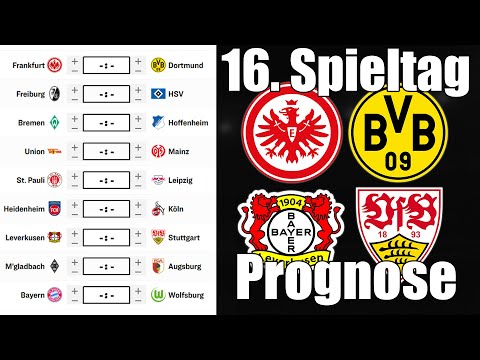 Matchday 16 Bundesliga 25/26 Predictions | All Matches & Tips!