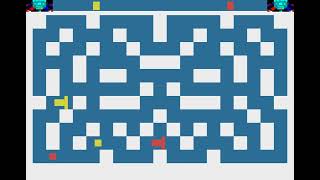 Atari 2600 Game:  Maze [AKA Slot Racers] (1978 Atari)