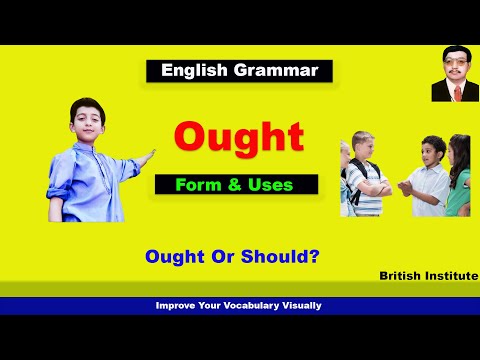 Using  ‘ought to’ in English ll English Grammar Lesson ll
