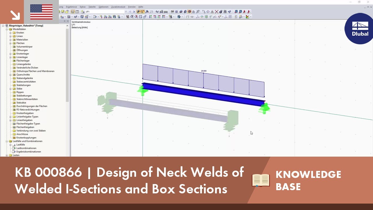 KB 000866 | Design of Neck Welds of Welded I-Sections and Box Sections