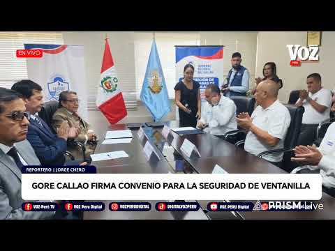 #envivo |🔴GORE CALLAO FIRMA CONVENIO PAR A MODERNIZAR VIGILANCIA EN VENTANILLA ‼️👍 (12/03/2026)