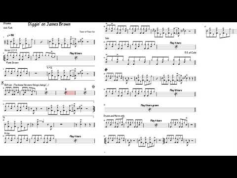 Diggin on James Brown  -  Tower of Power - Drum Chart