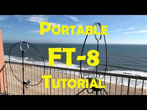 FT-8 JTAlert Tutorial Chameleon P Loop 2 / F Loop Plus / FT-991 Portable Ham Setup Ocean City MD