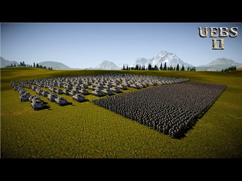 500 MODDED TANKS & 5,000 MODERN SOLDIERS vs 4,000,000 ORCS | Ultimate Epic Battle Simulator 2 UEBS 2