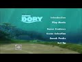 Finding Dory DVD Menu 2003