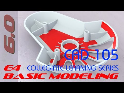 E4 Creo Parametric 6.0 - Basic Modeling 4 Tutorial
