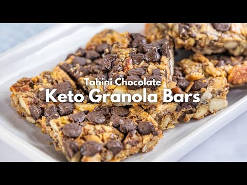 Tahini Chocolate Keto Granola Bars