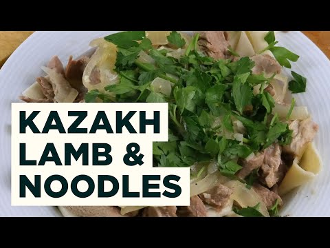 Lamb and Noodles Recipe from Kazakhstan - Beshbarmak
