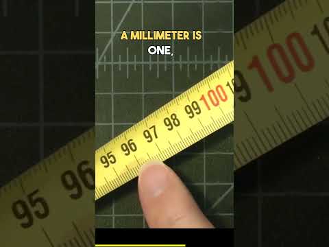 Learn the metric system! 100 cm = 1 meter. 1000 mm = 1 meter.