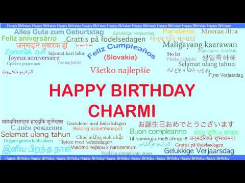 Charmi   Languages Idiomas - Happy Birthday