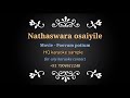 Nathaswara Osaiyile Poovum Pottum Karaoke HQ