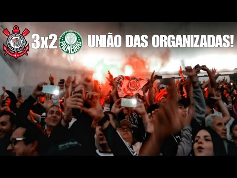 ESPETACULAR!Torcida do CORINTHIANS da show em "UMA SÓ VOZ" | CORINTHIANS 3-2 Palmeiras