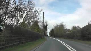 preview picture of video 'Driving Along The B4208 From Birtsmorton To Welland, Worcestershire, England 9th March 2012'