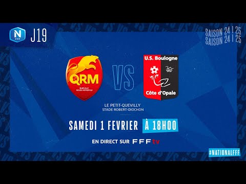 J19 I Quevilly Rouen Métropole vs US Boulogne CO en replay (0-1) I National FFF 2024-2025