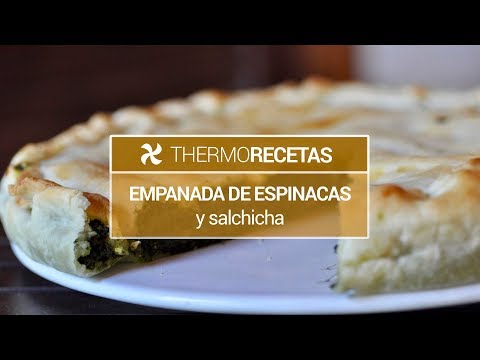 Empanada de espinacas y salchicha