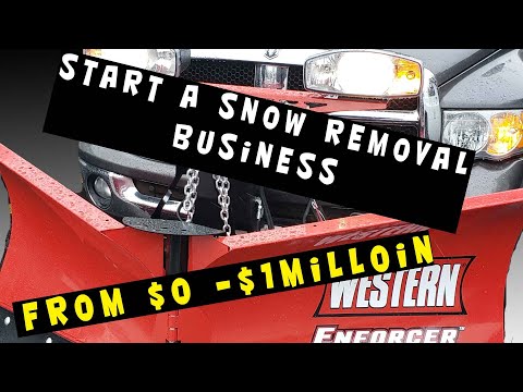 Expert Advice. Start a SNOW REMOVAL business with no money.