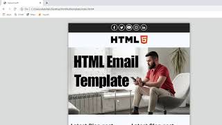 HTML Email Template Built In Minutes