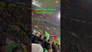 Celtic fans fields of Athenry