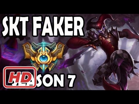 FAKER plays SHACO JUNGLE vs MASTER GRAVES Korea Season 7