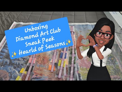Unboxing Diamond Art Club Sneak Peek ✨️ Hearld of Seasons ✨️