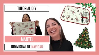 Mantel individual de Navidad en menos de 10 minutos