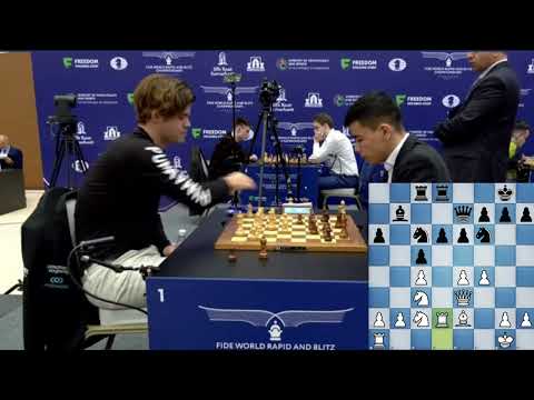 Magnus vs Shamsiddin Vokhidov| Fide World Rapid & Blitz Chess Championship 2023.