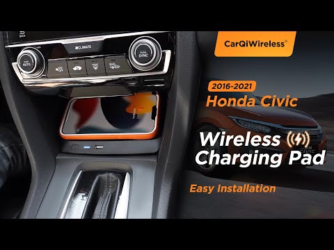 Honda Civic Wireless Charging, Honda Civic 2019 2018 2017 2016 Accessories Installation Video