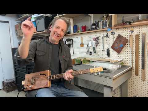 Cigar Box Guitar How to Play All Along The Watchtower by Bob Dylan Open E  (EBE) 3 String Tuning