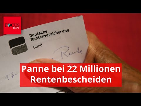 Panne bei 22 Millionen Rentenbescheiden - Beiträge falsch berechnet