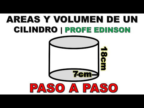 AREAS Y VOLUMEN DE UN CILINDRO , Área lateral y total SUPER FÁCIL ✍️