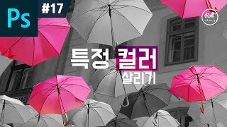 포토샵 강좌 #17 - 흑백사진 속 특정 색 살리기 I 색상 추출