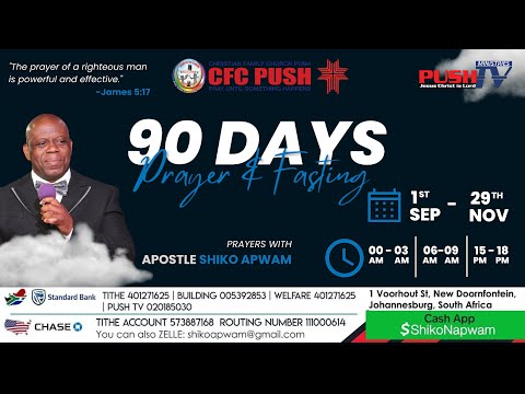 DAY 14 OF 90 DAYS OF PRAYER AND FASTING | WEDNESDAY MIDNIGHT PRAYER | APOSTLE SHIKO APWAM