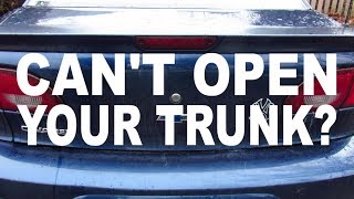 WHAT to DO if your CAR'S TRUNK WON'T OPEN (with the 2000 CHEVY CAVALIER)!