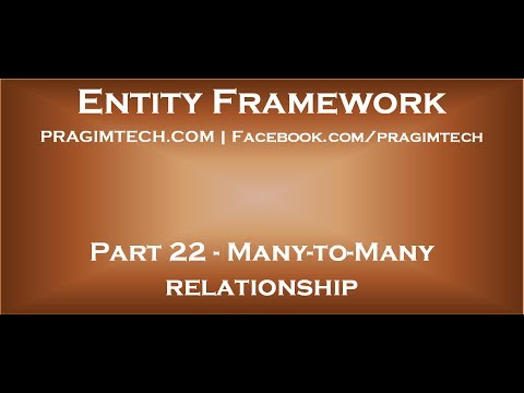 Part 22 Many to many relationship in entity framework