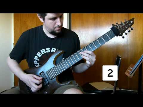 Meshuggah Bleed Guitar Cover - with metronome