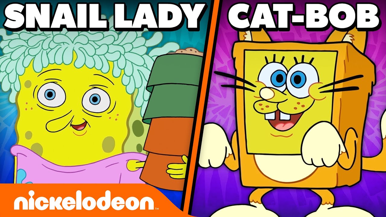 60 MINUTES of SpongeBob’s BEST Costumes 🎃 | @Nicktoons