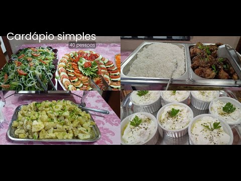 Simple and inexpensive wedding menu