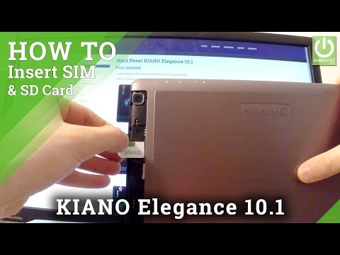 How to Insert SIM & SD in KIANO Elegance 10.1 - Install SIM & SD