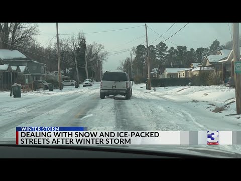 Memphis residents grapple with snow-packed streets after winter storm