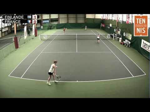 Finlande vs France (double) - Open Super 12 Auray Tennis - Court 1