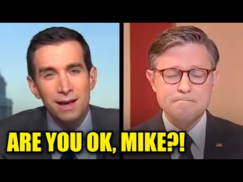 Sad Mike Johnson NEARLY CRIES As News Anchor HUMILIATES Him