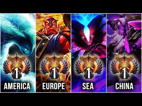 TOP-1 RANK of all regions - America, Europe, SEA, China