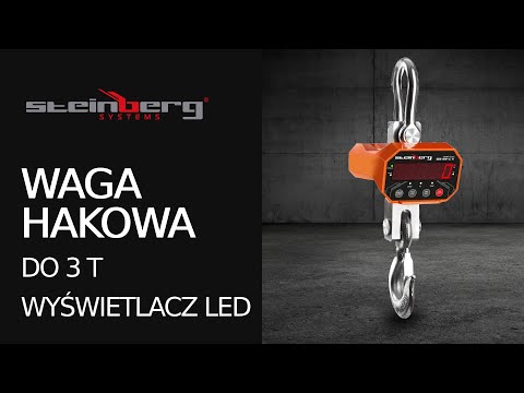 Video - Waga hakowa - 3 t / 0,5 kg - LED