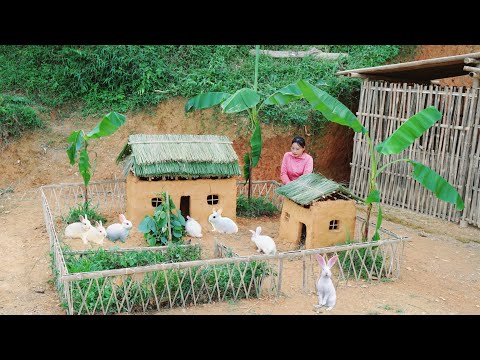 FULL VIDEO 200 days building a life on the farm, making a rabbit cage, corn garden, vegetable garden